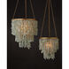 Verre de Mer 1 Light 24.75 inch Contemporary Gold Chandelier Ceiling Light, Medium