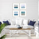 Waterside Collection Blue Framed Art