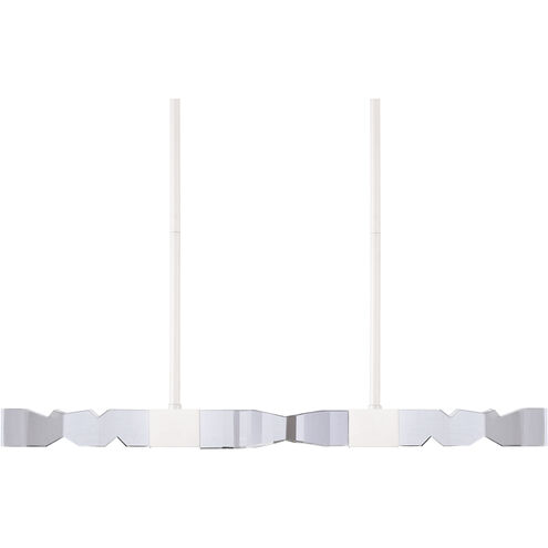 Mamadim 4 Light 49.25 inch Matte White Linear Pendant Ceiling Light