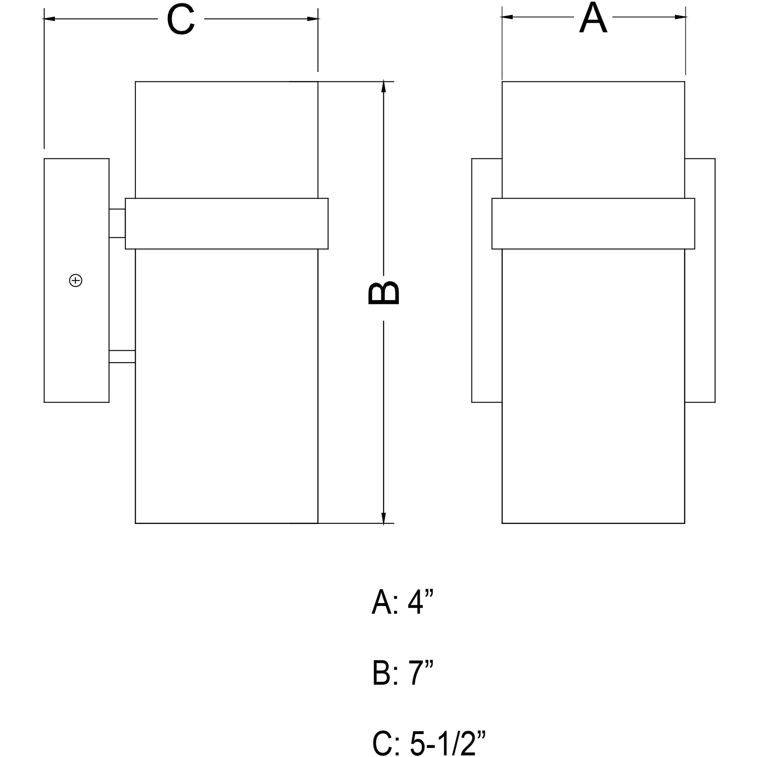 Lavage LED 7 inch Textured Black Outdoor Wall
