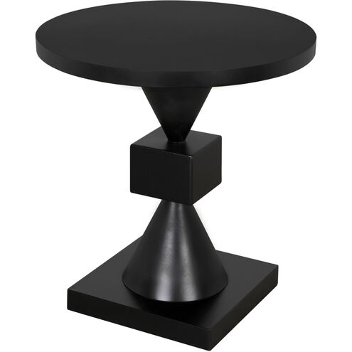 Theo 24.5 X 24 inch Matte Black Side Table
