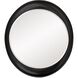 Ellipse 39 X 35 inch Glossy Black Wall Mirror