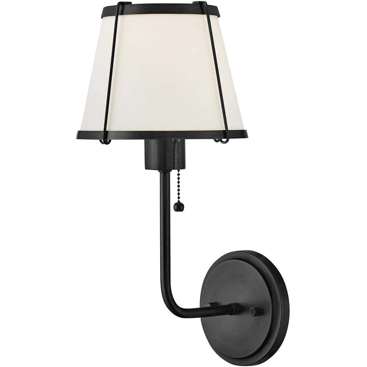 Clarke 1 Light 7.25 inch Black Sconce Wall Light