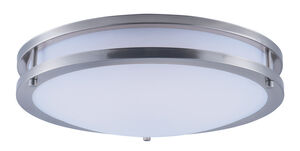 Linear LED LED 16 inch Satin Nickel Flush Mount Ceiling Light