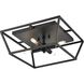 Cabot Trail 4 Light 14.75 inch Graphite Semi-flush Mount Ceiling Light