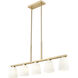 Naya Linear Chandelier Ceiling Light in Modern Gold