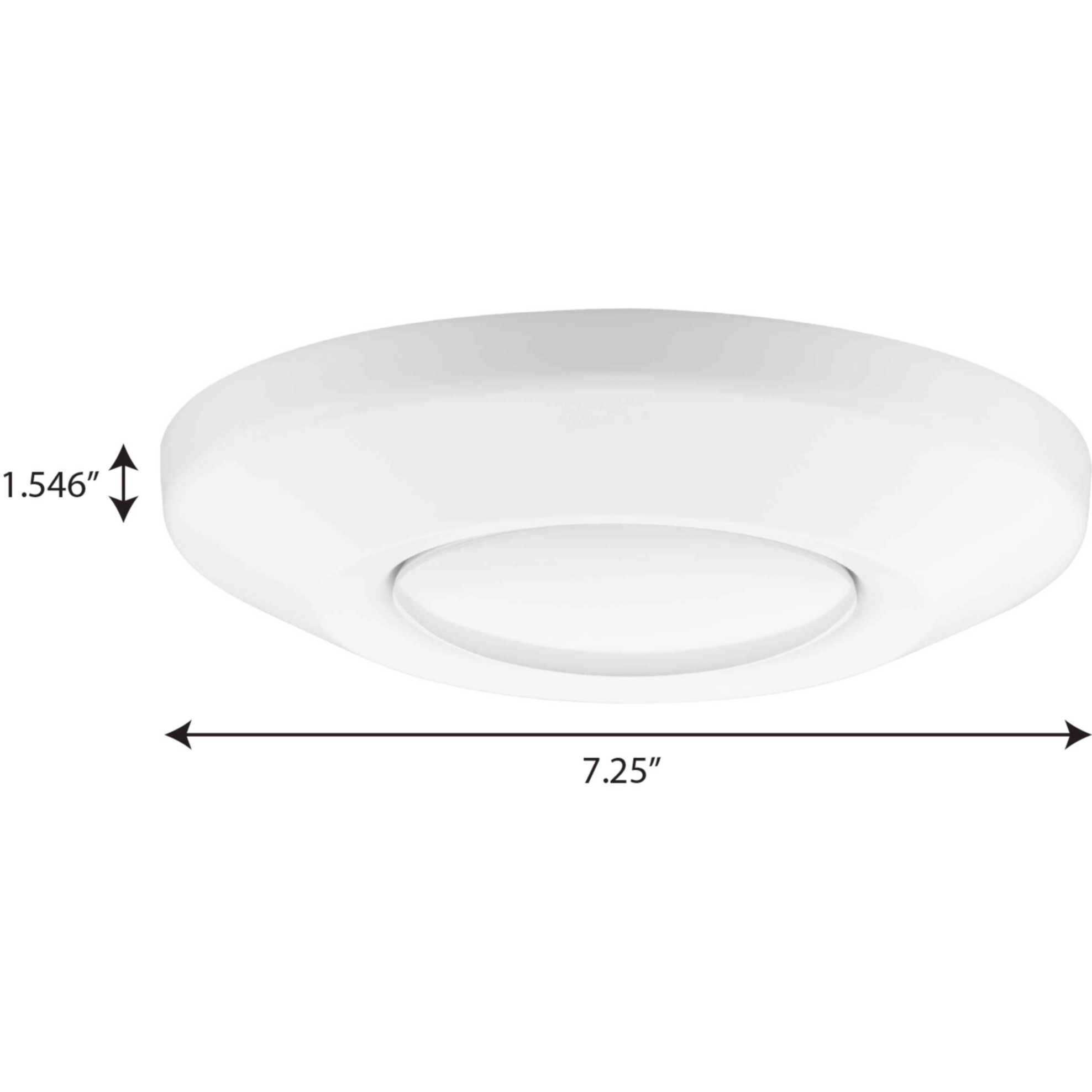 Intrinsic LED 7.25 inch Satin White Flush Mount Ceiling Light in Matte White, Progress LED