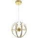 Canada LED 13.7 inch Gold Chandelier Ceiling Light
