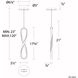 Marise LED 1 inch Chrome Mini-Pendant Ceiling Light, dweLED