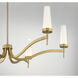 Butler LED 40 inch Warm Brass Chandelier Ceiling Light