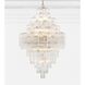 Addis 20 Light 31.5 inch Aged Brass Chandelier Ceiling Light in Tronchi Glass Clear