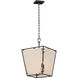 Montauk 4 Light 14 inch Black Multi-Light Pendant Ceiling Light