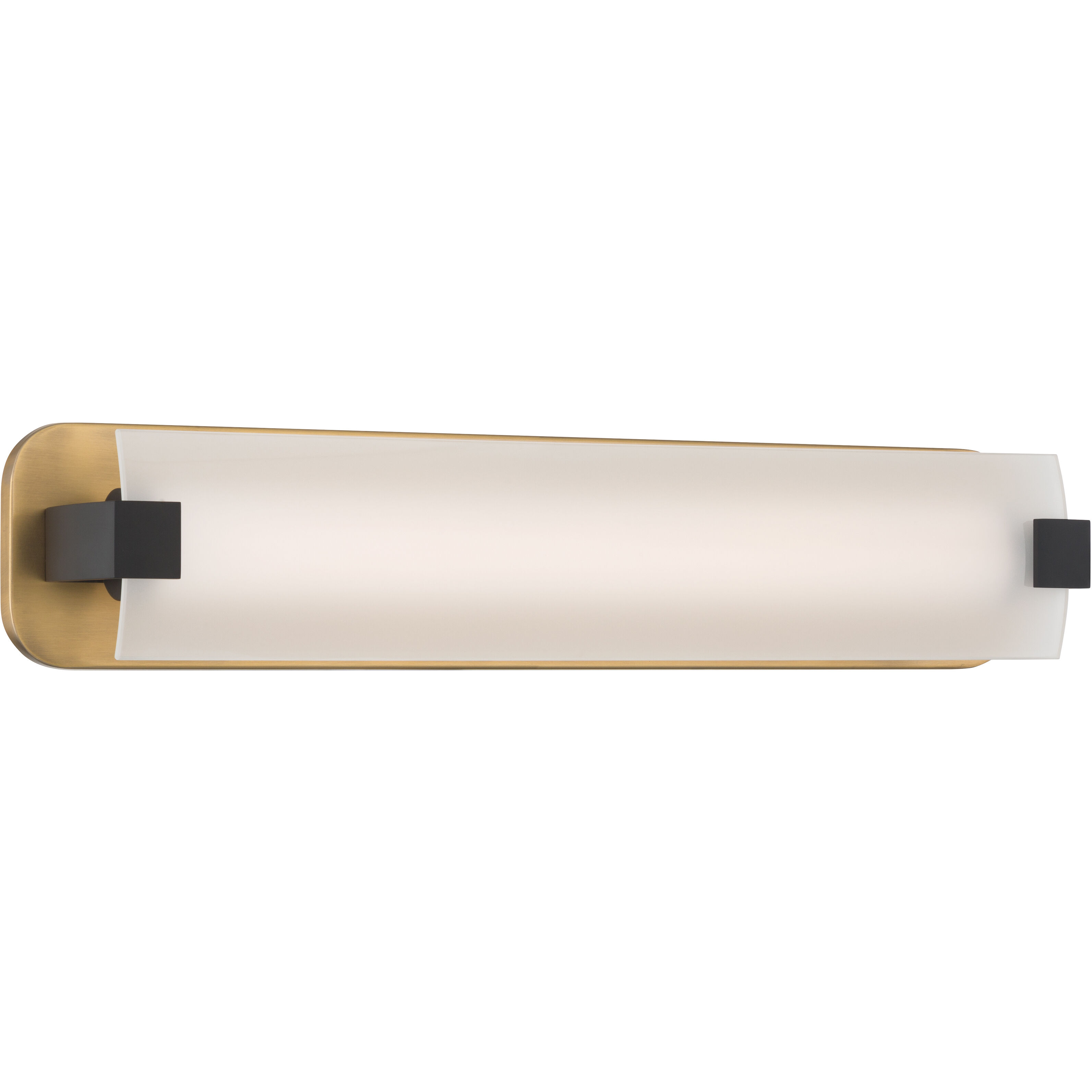Arclume LED 24 inch Legacy Brass and Dark Matte Black Bath Bar Wall Light