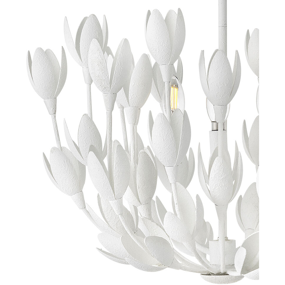 Lisa McDennon Flora 20 inch Textured Plaster Indoor Foyer Semi-Flush Mount Ceiling Light