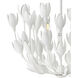 Lisa McDennon Flora 20 inch Textured Plaster Indoor Foyer Semi-Flush Mount Ceiling Light