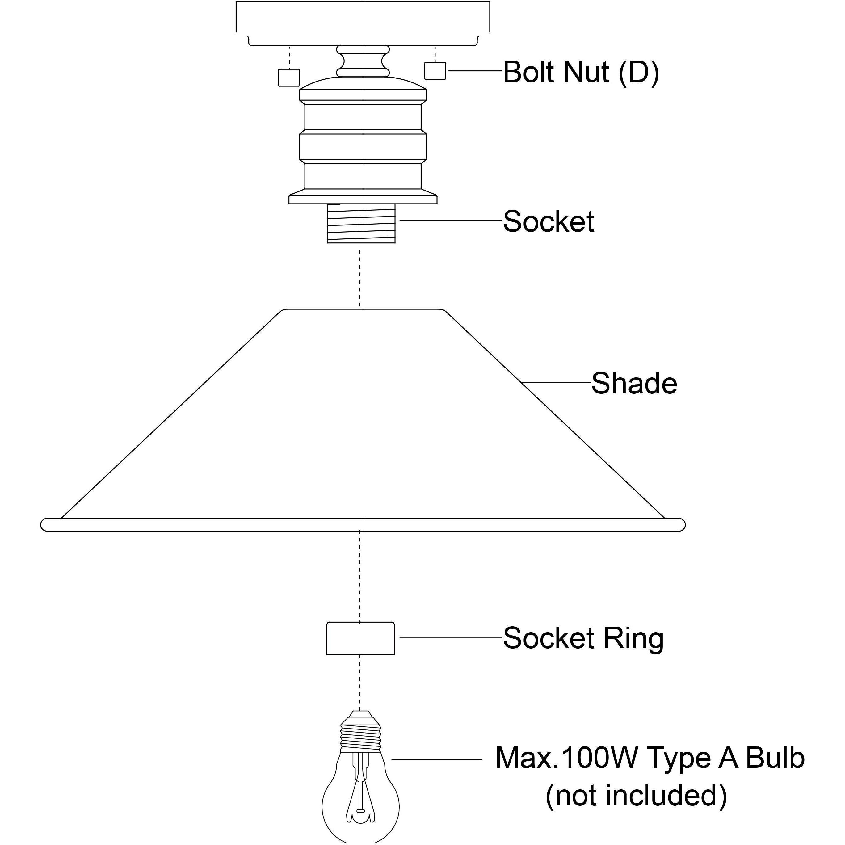 Akron LED 12 inch Oil Rubbed Bronze and Matte White Semi-Flush Mount Ceiling Light
