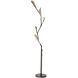 Quill 76.8 inch 25.00 watt Dark Smoke with Modern Brass Torchiere Portable Light in Dark Smoke/Modern Brass