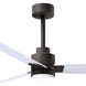 Atlas Alessandra-LK 56 inch Textured Bronze with Matte White Blades Indoor/Outdoor Ceiling Fan