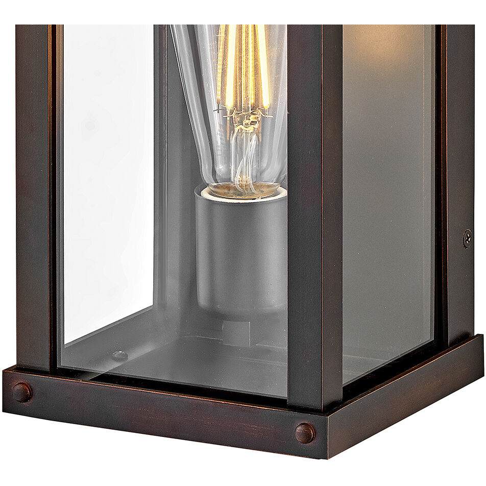 Beckham Outdoor Wall Mount Lantern in Blackened Copper
