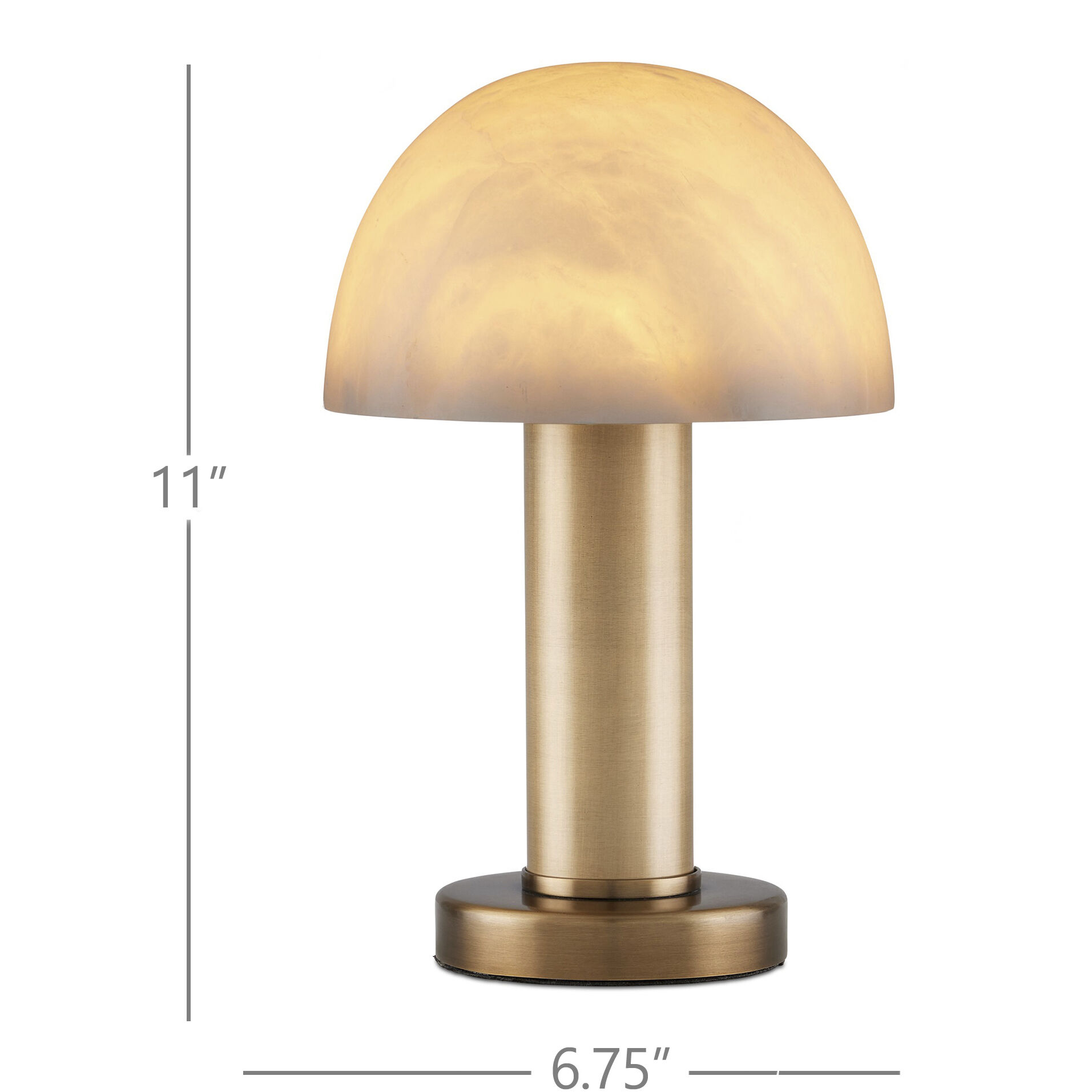 La Gravite 11 inch 60 watt Natural/Brass Table Lamp Portable Light