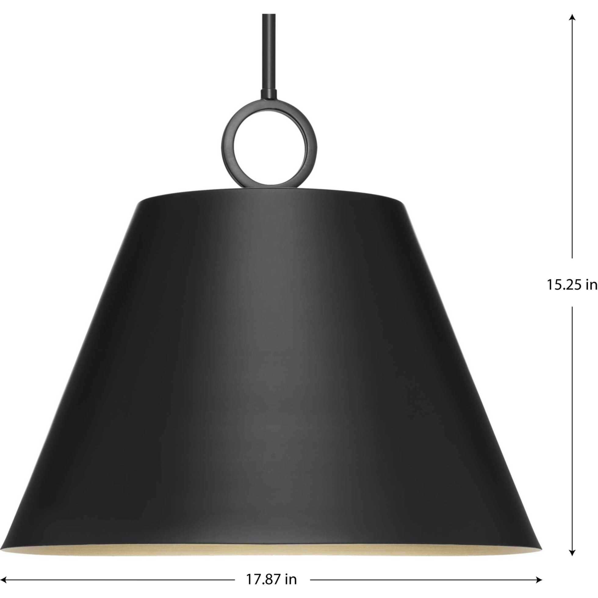 Parkhurst 3 Light 18 inch Matte Black Pendant Ceiling Light