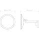 Nagoya 2 Light Matte Black Bathroom Magnifying Mirror Wall Light