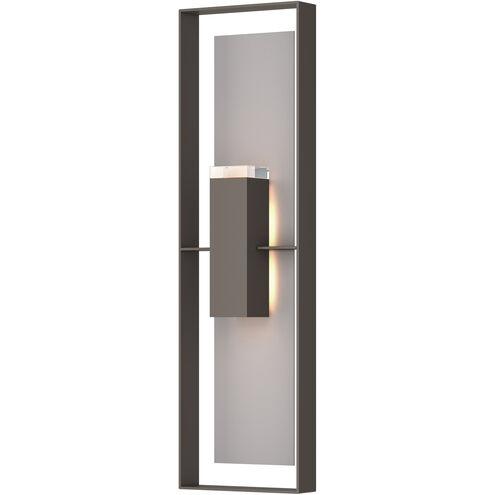 Shadow Box 2 Light 45 inch Coastal Dark Smoke and Coastal Burnished Steel Outdoor Sconce in Coastal Dark Smoke/Coastal Burnished Steel, Extra Tall
