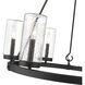 Marlow 6 Light 27.5 inch Matte Black Outdoor Chandelier