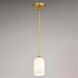Shelby LED 5.25 inch Natural Brass Mini Pendant Ceiling Light
