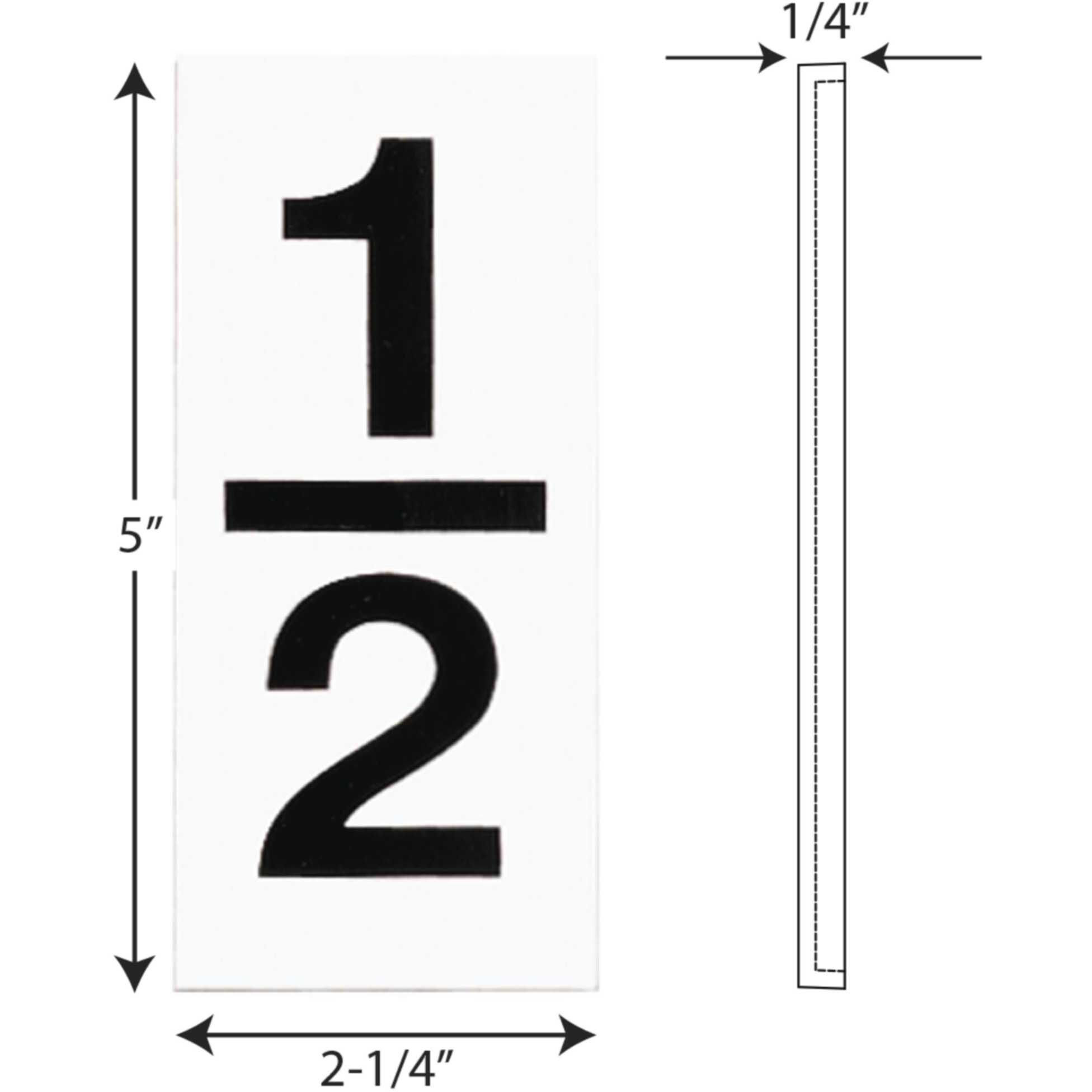 Address Light White Address Light Tile in 1/2 Text