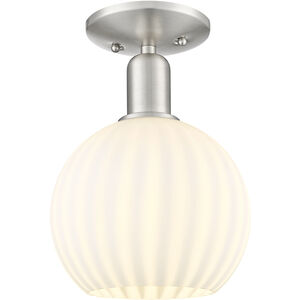 Arcadia White Venetian 1 Light 8.00 inch Semi-Flush Mount