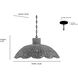 Malura 1 Light 23.25 inch Matte Black Pendant Ceiling Light