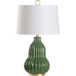 Oliver 19 inch 100.00 watt Green Table Lamp Portable Light