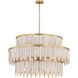 Marimba 10 Light 36 inch Weathered White Chandelier Ceiling Light