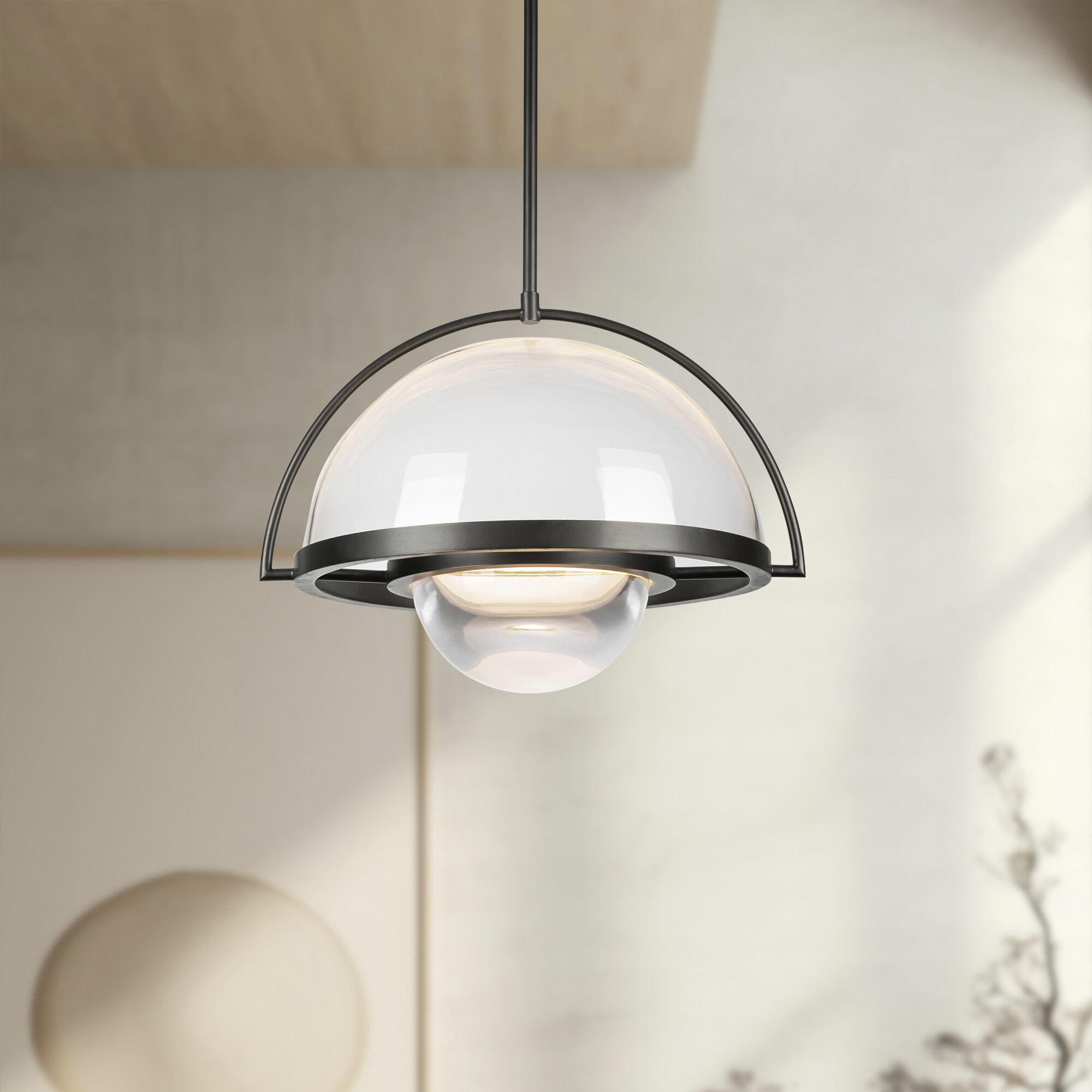 Bowery Pendant Ceiling Light in Urban Bronze