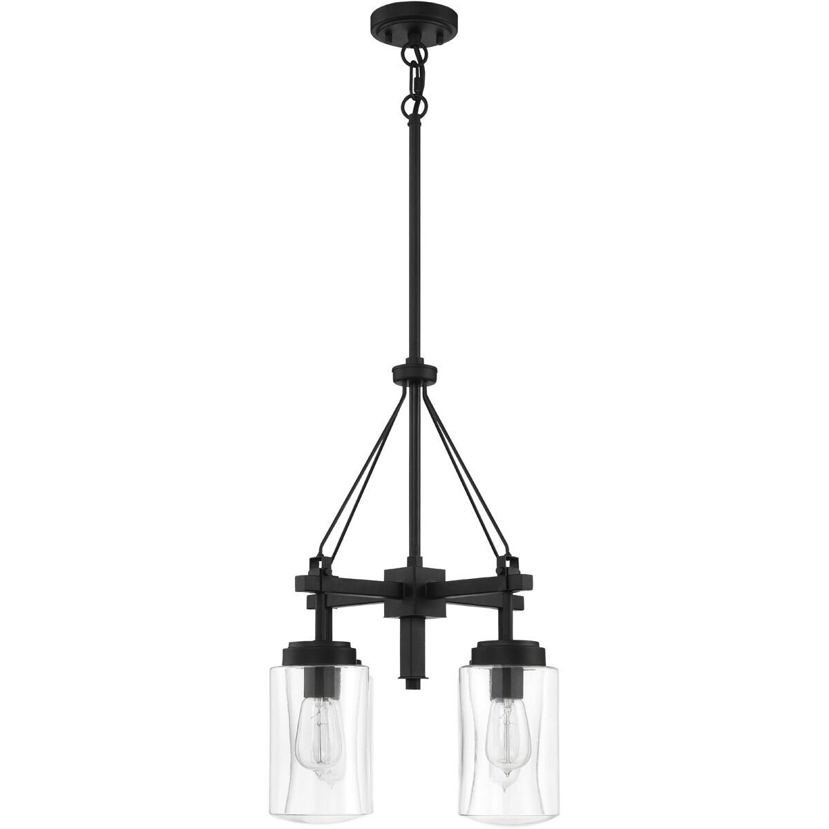 Crosspoint 4 Light 18.25 inch Espresso Outdoor Chandelier