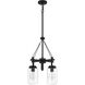 Crosspoint 4 Light 18.25 inch Espresso Outdoor Chandelier