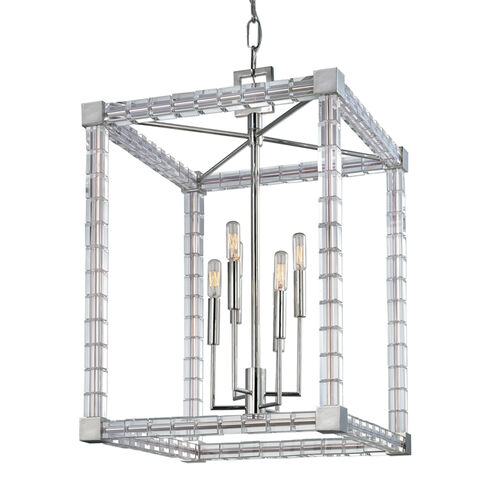 Alpine 6 Light 18.5 inch Polished Nickel Chandelier Ceiling Light