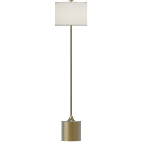 Alora Mood Issa 61.25 inch 1.00 watt Brushed Gold and Ivory Linen Floor Lamp Portable Light
