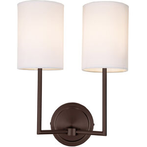 Elliot 2 Light 12 inch Oil Rubbed Bronze Wall Sconce Wall Light