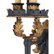 The Duke 3 Light 10 inch Zanzibar Black Wall Sconce Wall Light, Winterthur Collection