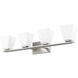 Annalise 4 Light 32 inch Brushed Nickel Vanity Wall Light