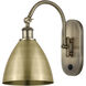 Ballston Dome 1 Light 8 inch Antique Brass Sconce Wall Light