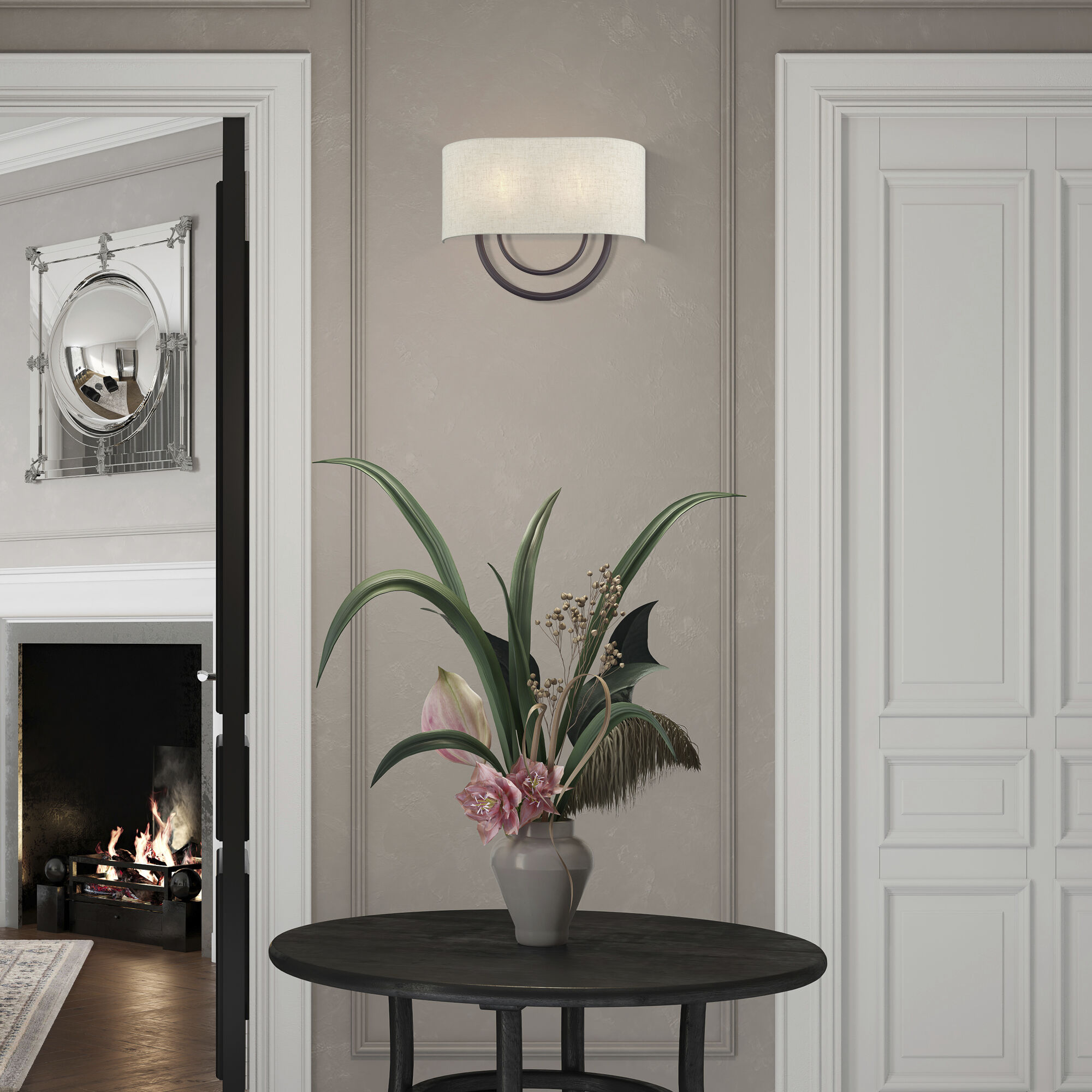 Stratton 2 Light 15 inch English Bronze ADA Wall Sconce Wall Light