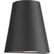 Taper LED 6.25 inch Black Outdoor Wall Mount