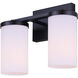 Britton 2 Light 12.5 inch Matte Black Vanity Fixture Wall Light