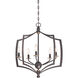 Middletown 5 Light 23 inch Downton Bronze/Gold Chandelier Ceiling Light