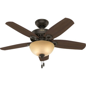 Builder 42 inch New Bronze with Brazilian Cherry/Harvest Mahogany Blades Ceiling Fan