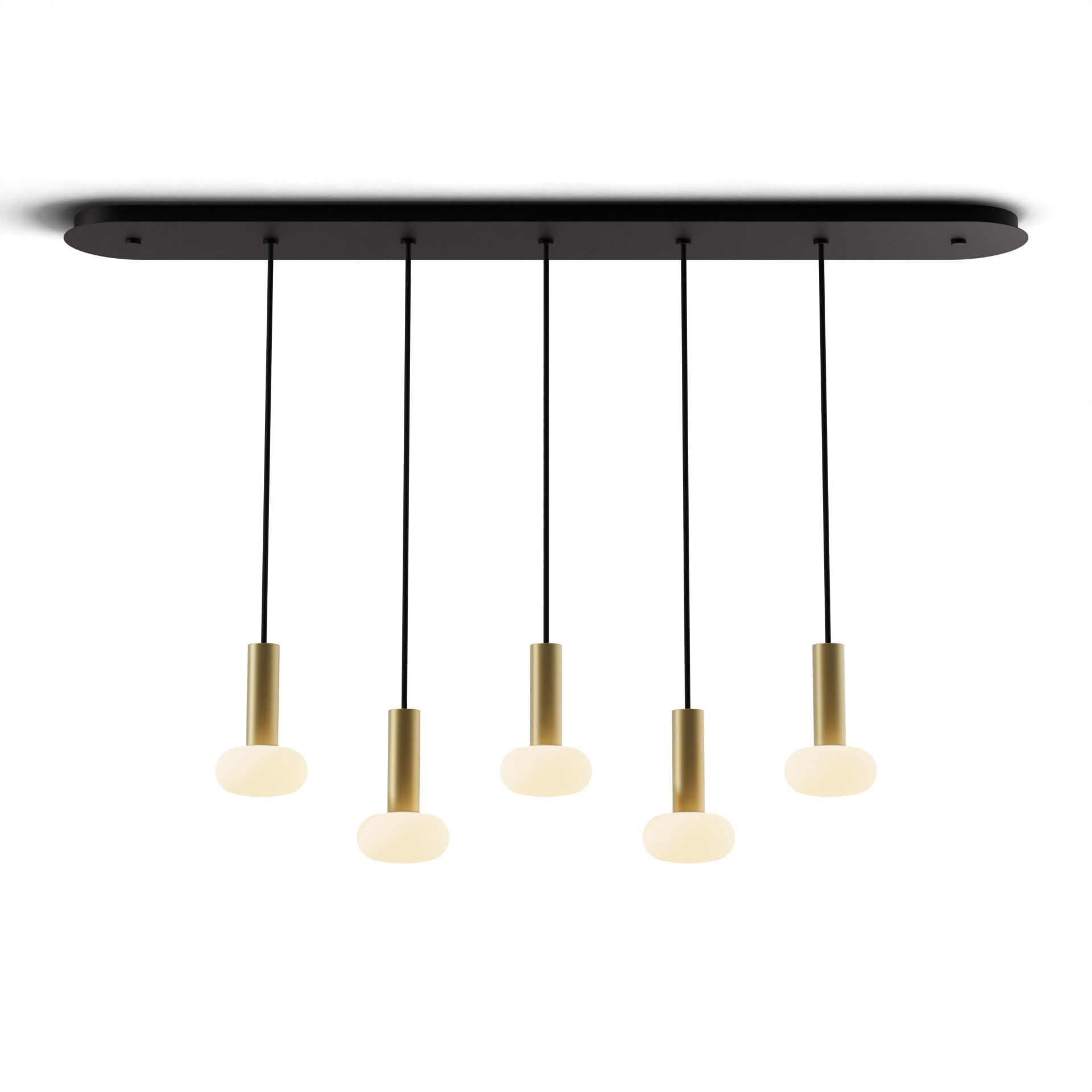 Combi LED 49 inch Brass Pendant Ceiling Light, Suspension / Flush Mount 2-in-1