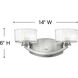 Meridian LED 14 inch Brushed Nickel Vanity Light Wall Light